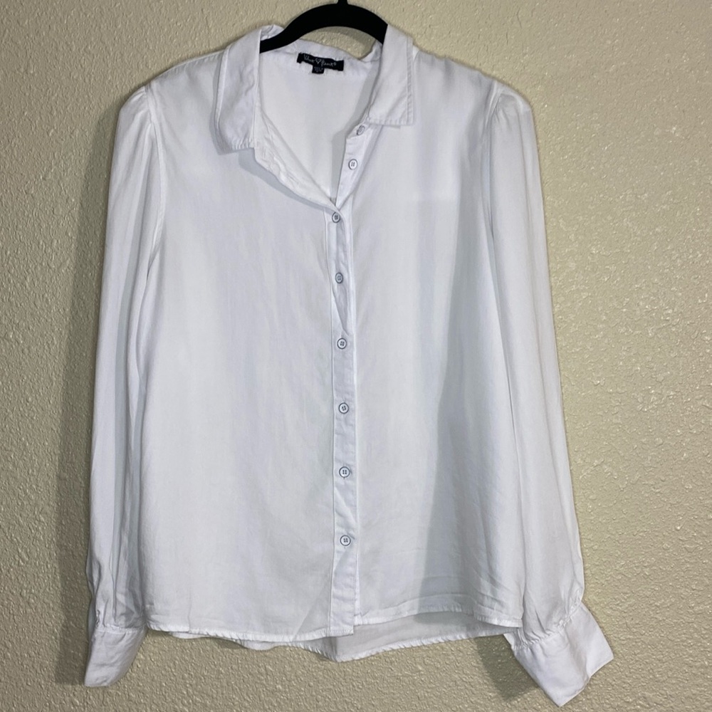 Velvet Heart White Button Down Shirt
